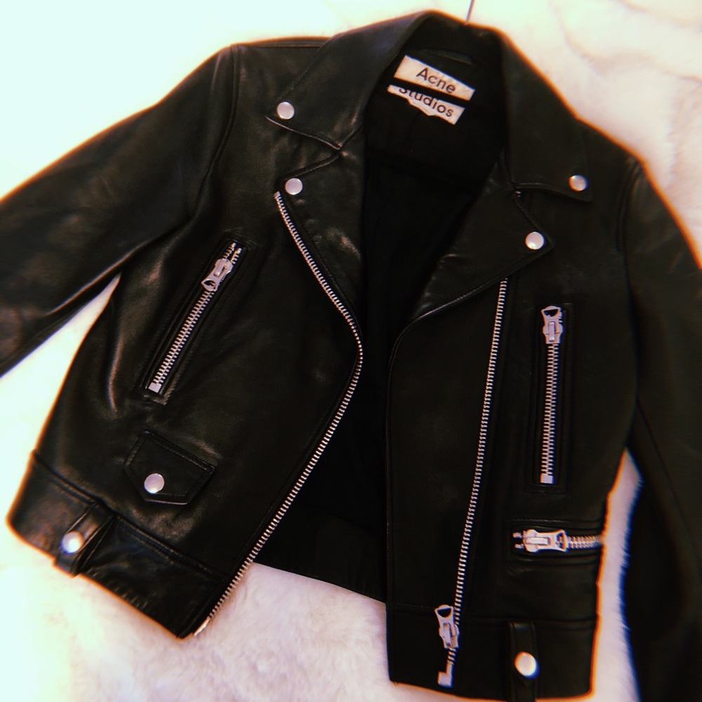 Acne leather jacket